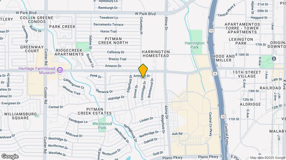 1321 Crestridge Dr Map and Location Details