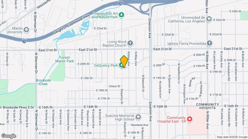 1933 Dequincy St Map and Location Details