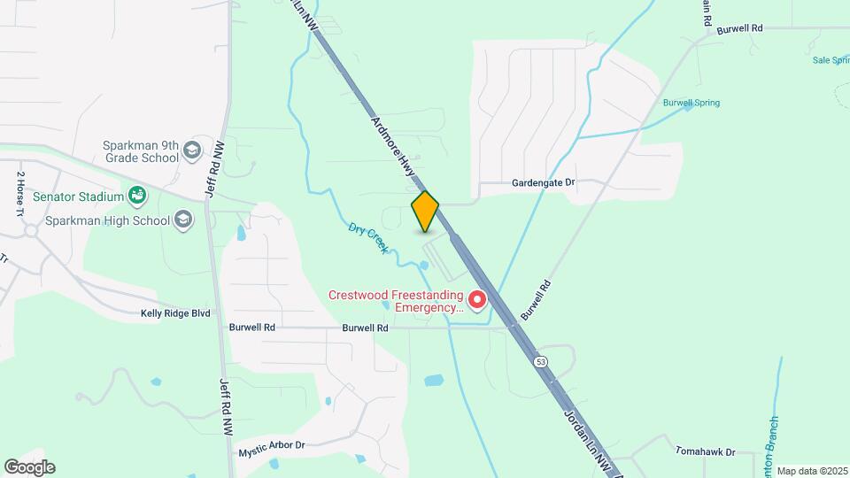 Dry Creek Flats Mapa y Detalles de la Ubicación