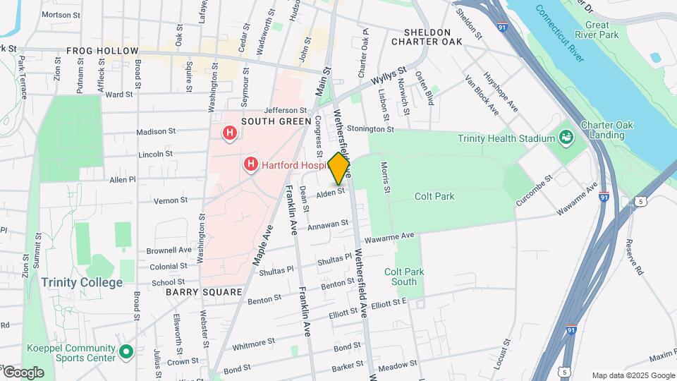 54 Alden St Map and Location Details