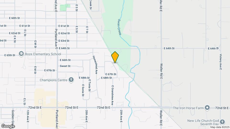 6617 E Grandview Ave, Unit Downstairs Map and Location Details