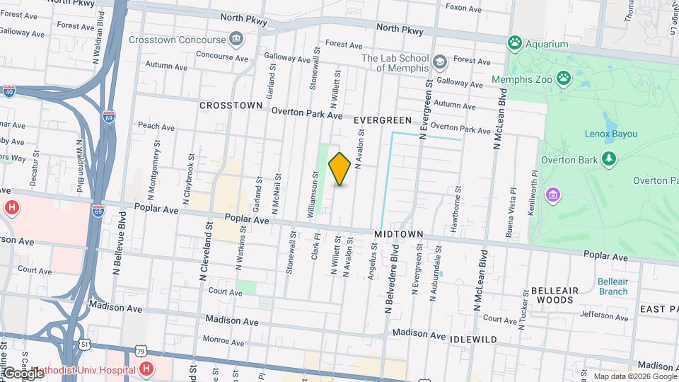 250 N Willett St Map and Location Details