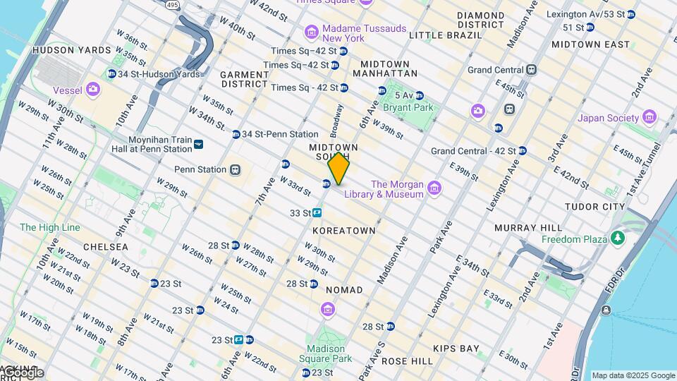 49 E 34th St Map and Location Details