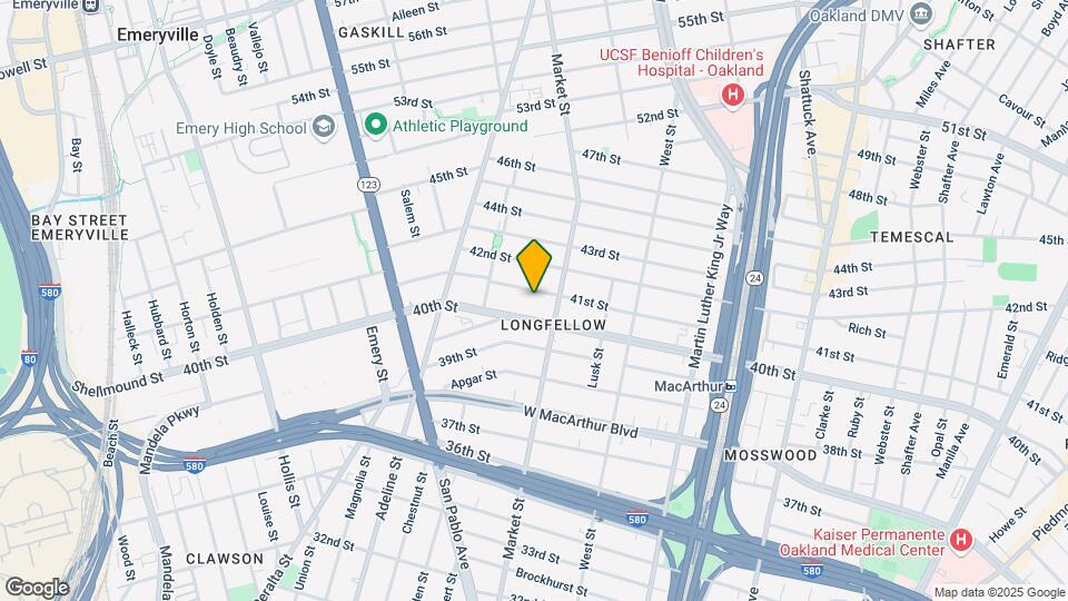 933 41st St Map and Location Details