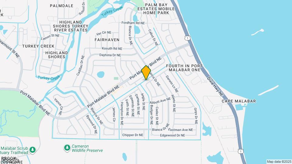 990 Badger Dr NE Map and Location Details