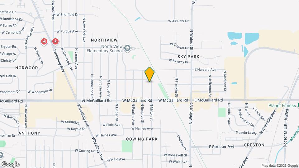 3413 N Milton St Map and Location Details