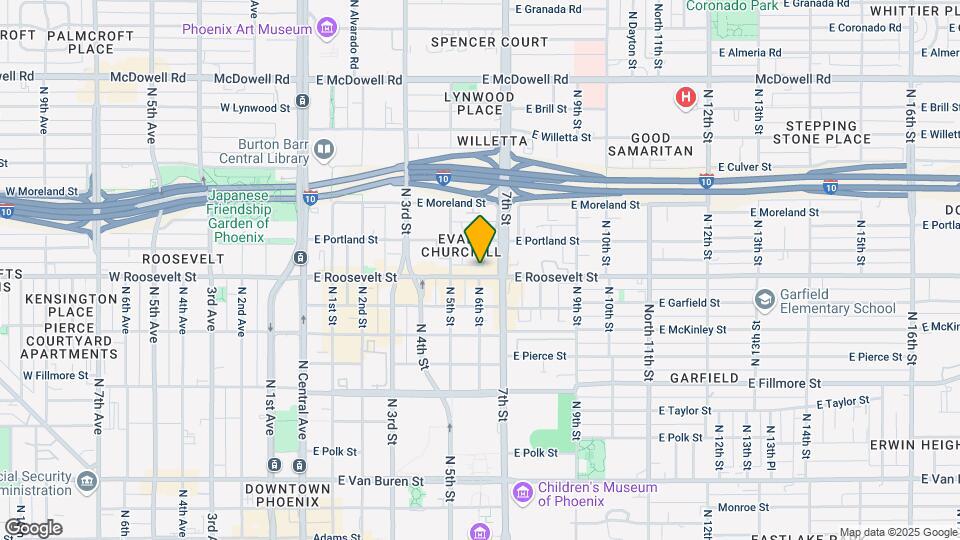 610 E Roosevelt St Map and Location Details