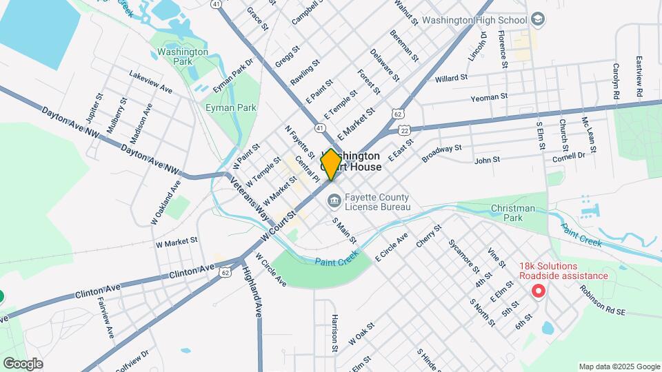 109 S Fayette St Map and Location Details