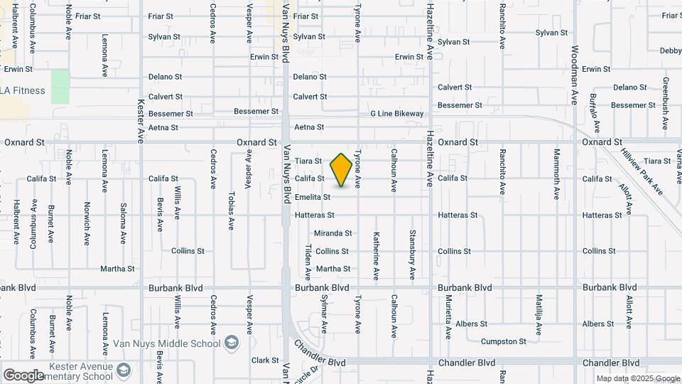 14329 Emelita St Map and Location Details
