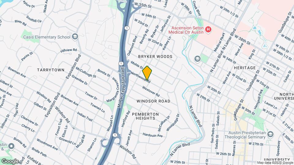 1601 Northwood Rd Map and Location Details