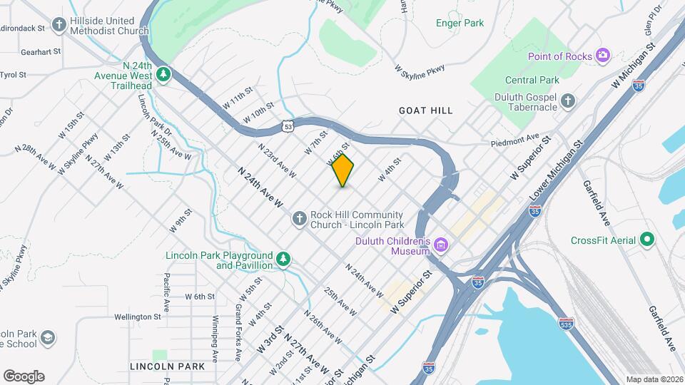 2210 W 5th St Map and Location Details