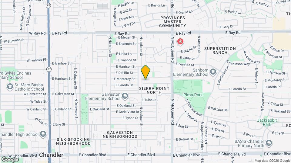 826 E Monterey St Map and Location Details