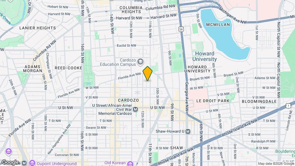 2216 11th St NW Map and Location Details