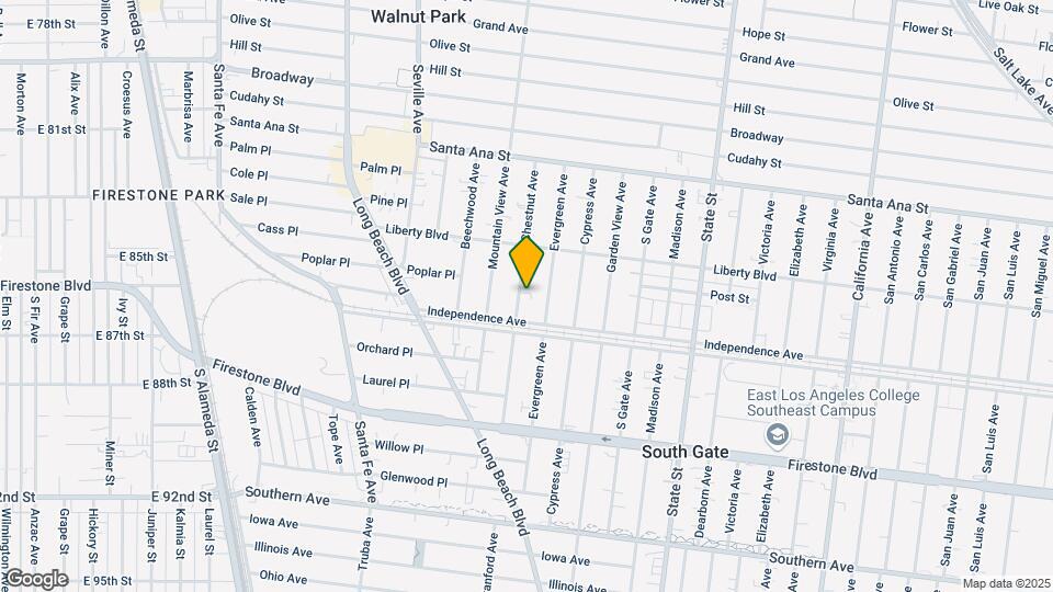 8454 Chestnut Ave Map and Location Details