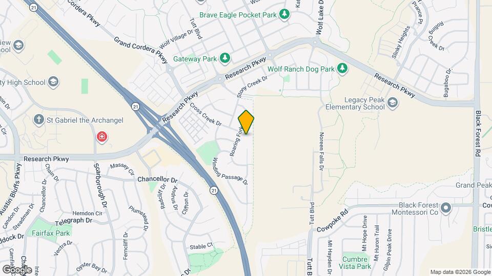 5727 Cross Creek Dr Mapa y Detalles de la Ubicación