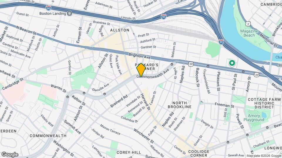 1198 Commonwealth Ave Mapa y Detalles de la Ubicación