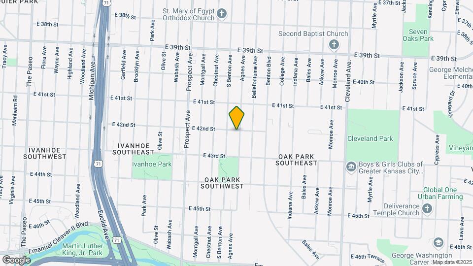 4204 Agnes Ave Map and Location Details