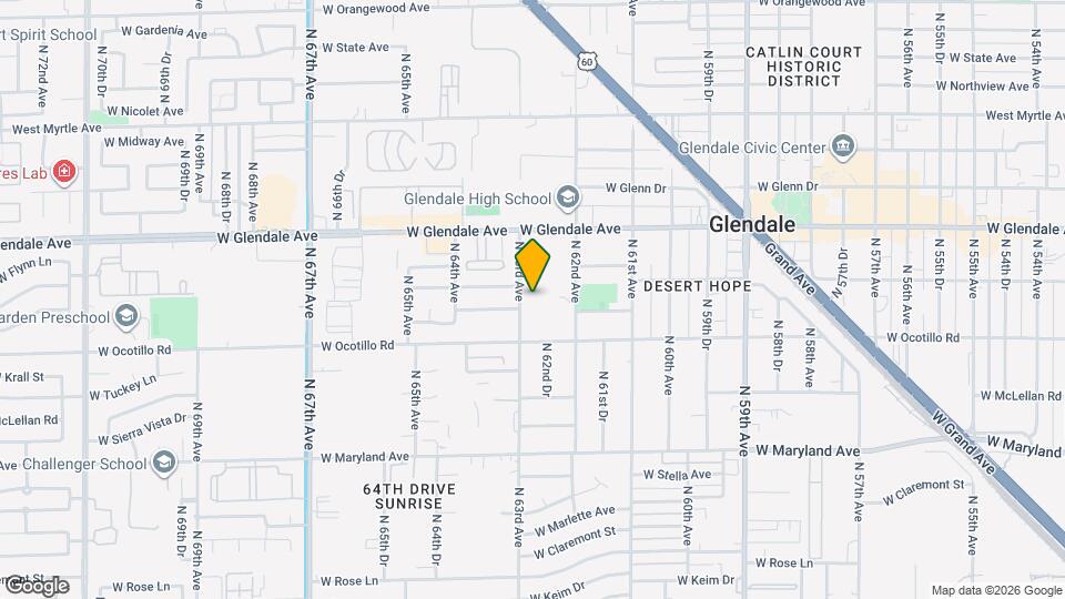 6739 N 63rd Ave Mapa y Detalles de la Ubicación