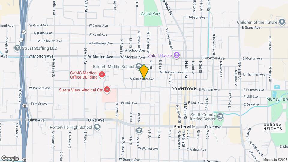 258 N G St Map and Location Details