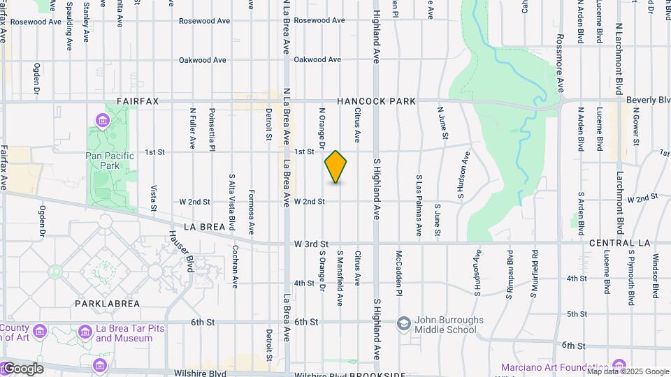 165 S Mansfield Ave Map and Location Details