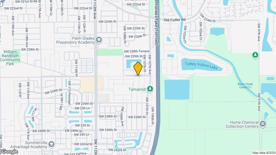 23206 SW 108th Ave Mapa y Detalles de la Ubicación