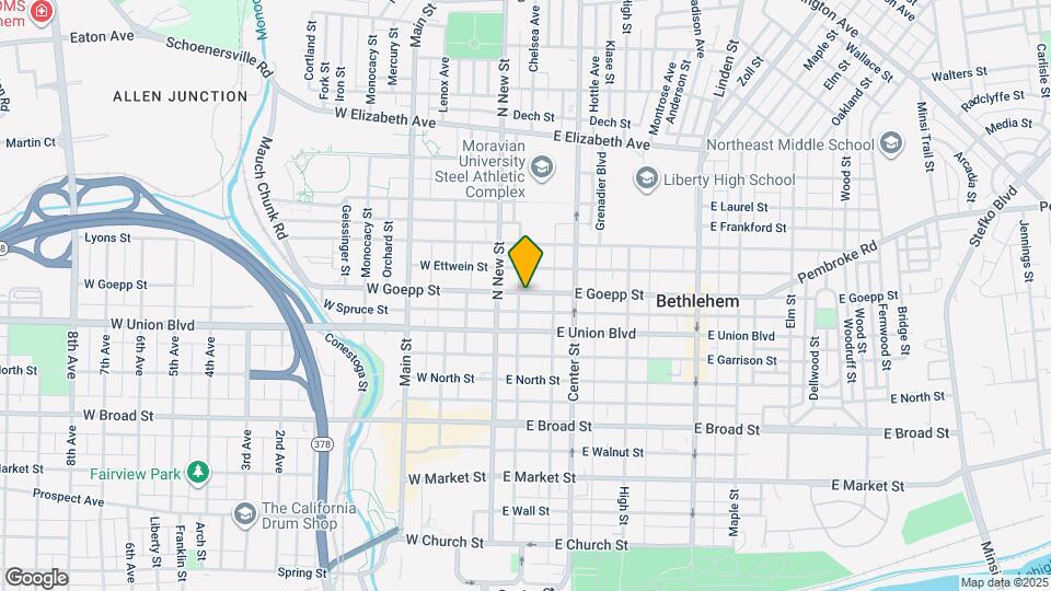 28 E Goepp St, Unit 2nd Floor Map and Location Details