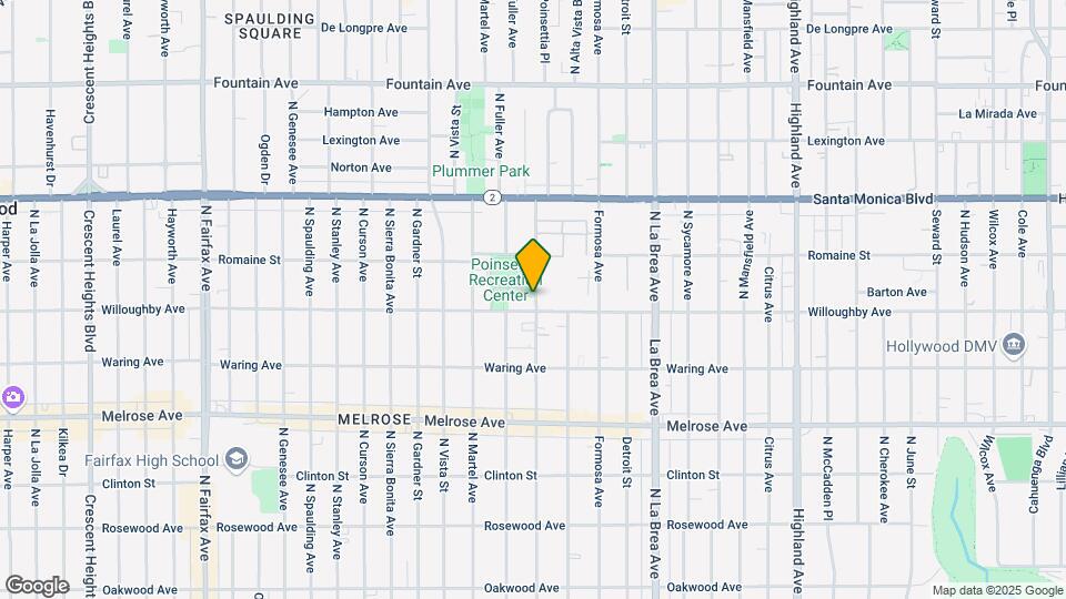 909 N Poinsettia Pl, Unit A Map and Location Details