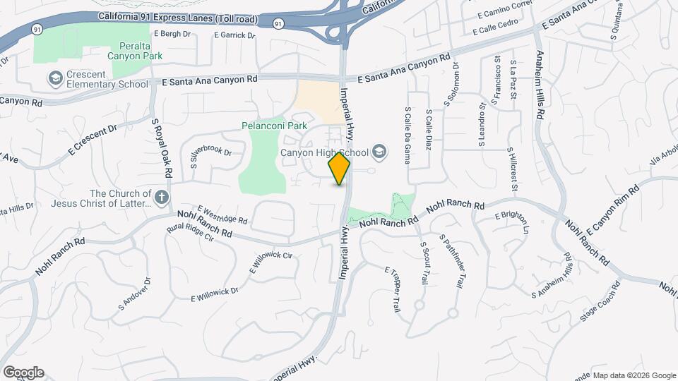 5648 E Vista Del Cerro Map and Location Details