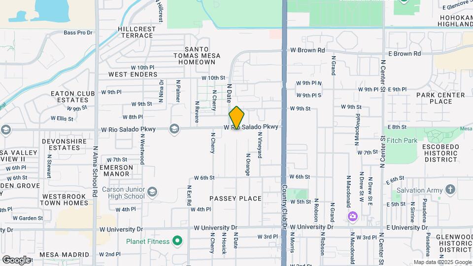 601 W Rio Salado Pkwy Map and Location Details