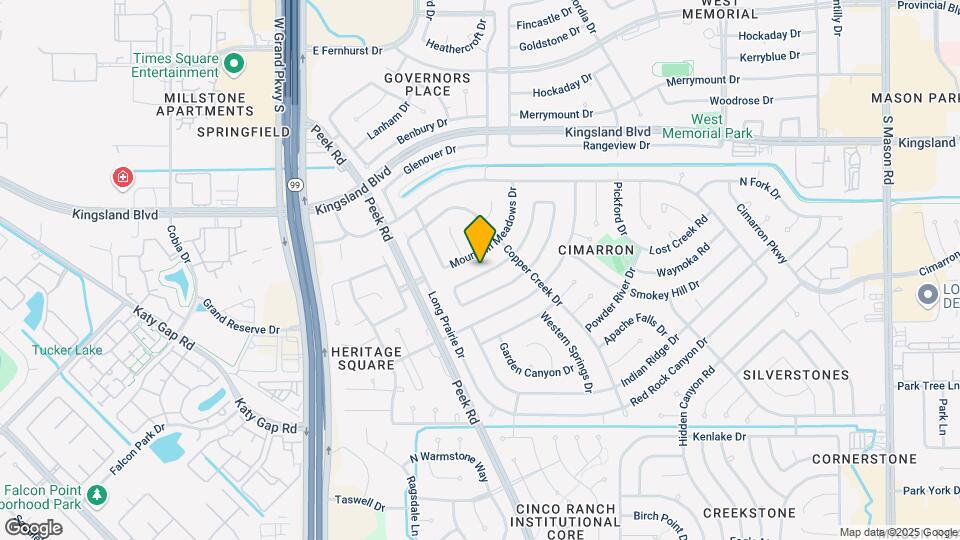 1102 Comstock Springs Dr Map and Location Details