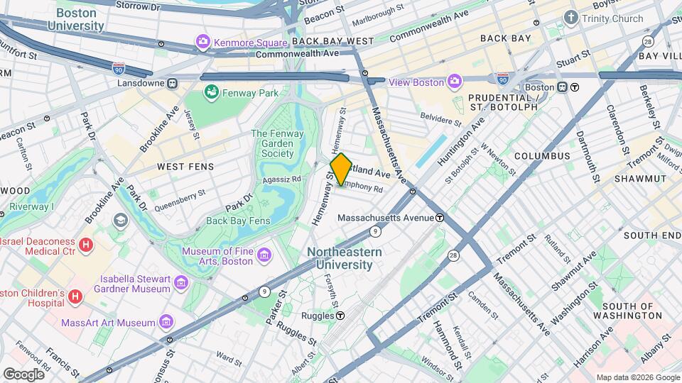 107 Gainsborough St Map and Location Details