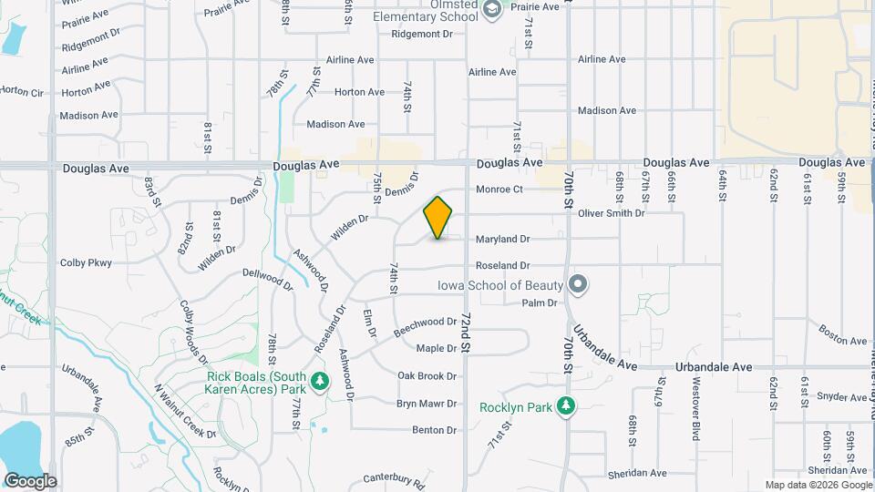 7218 Maryland Dr Map and Location Details