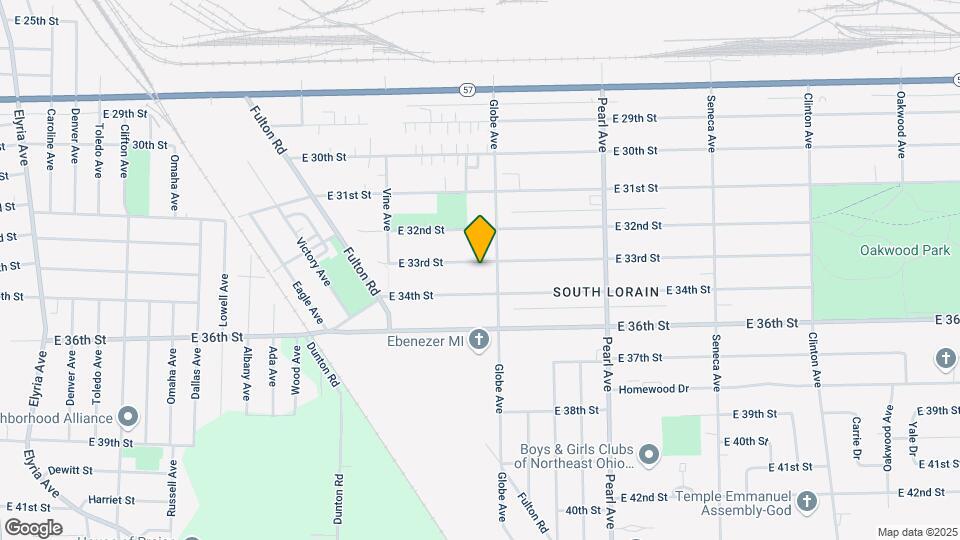 1682 E 33rd St Map and Location Details