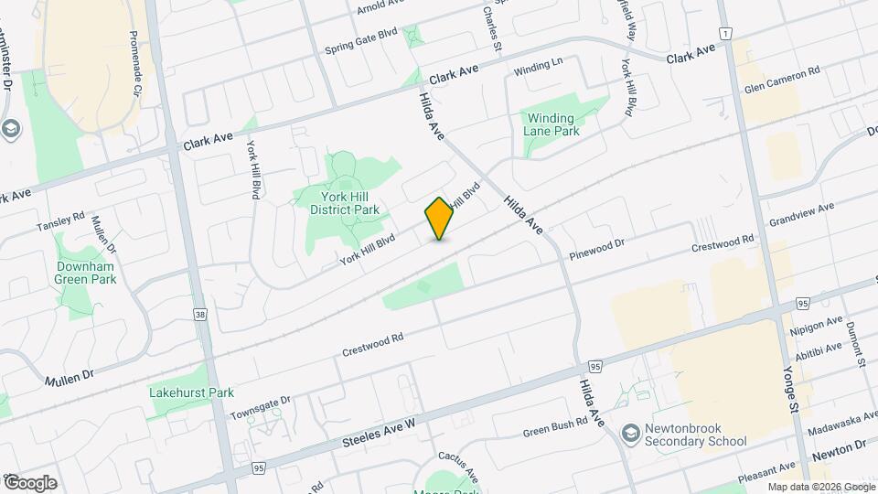 125 N Meadow Crescent Map and Location Details