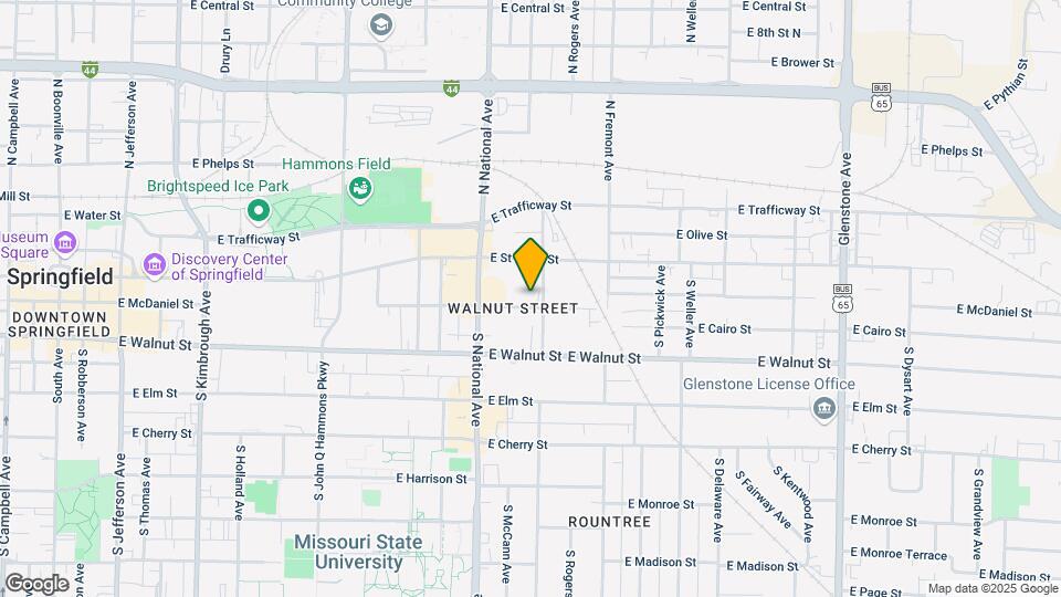 1253 E McDaniel St Map and Location Details