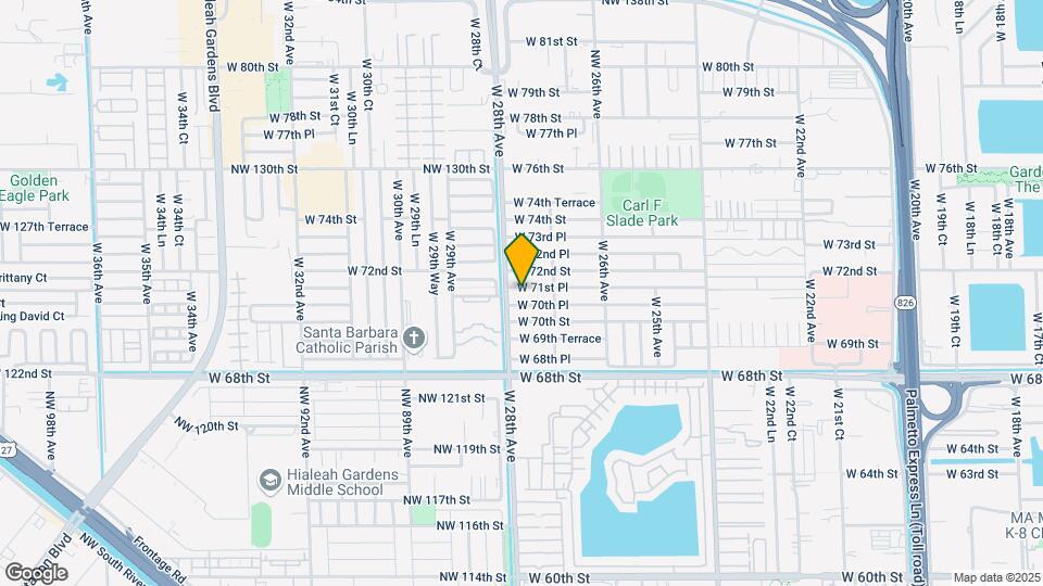 2776 W 71st Pl Map and Location Details