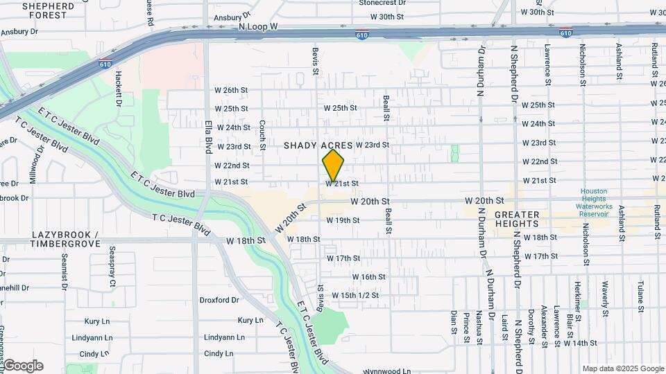 1234 W 21st St Map and Location Details
