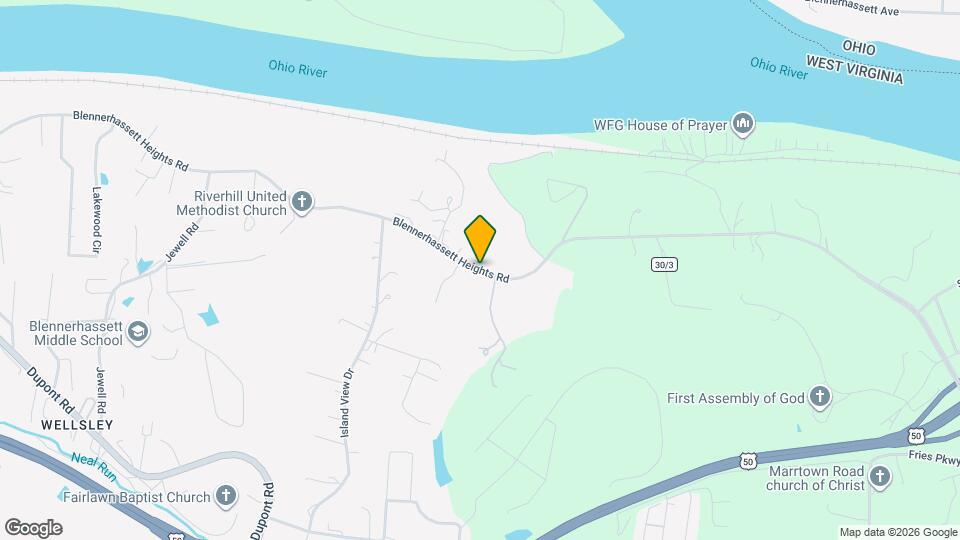 665 Blennerhassett Heights Rd Map and Location Details