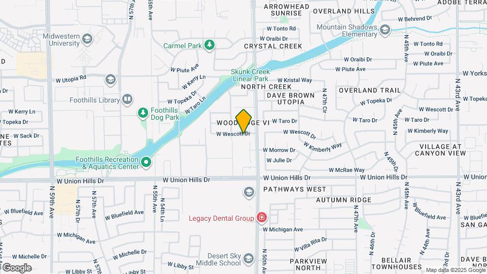 5129 W Wescott Dr Map and Location Details
