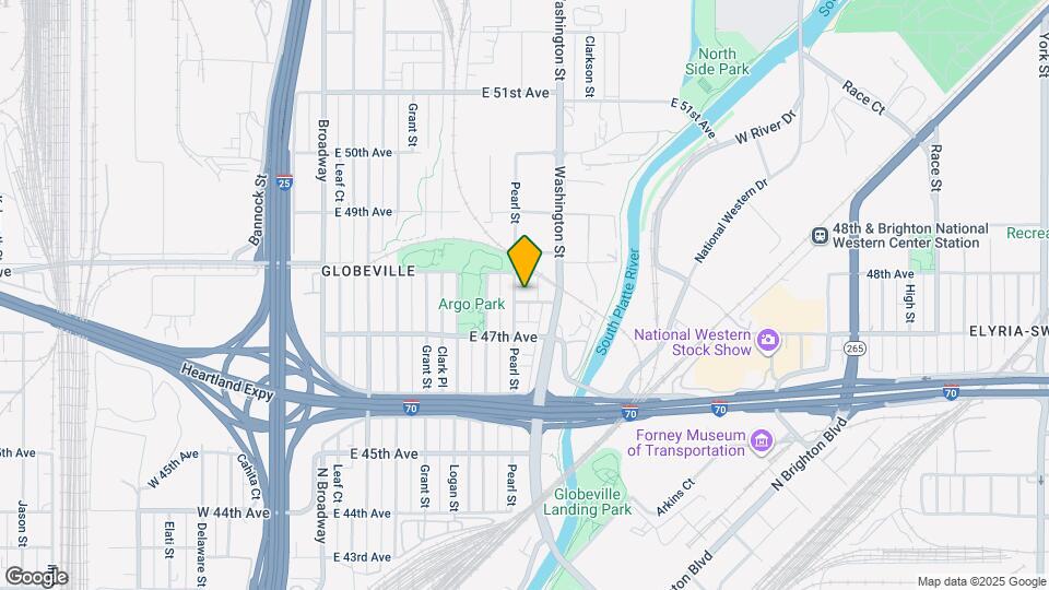609 E Elk Pl Map and Location Details
