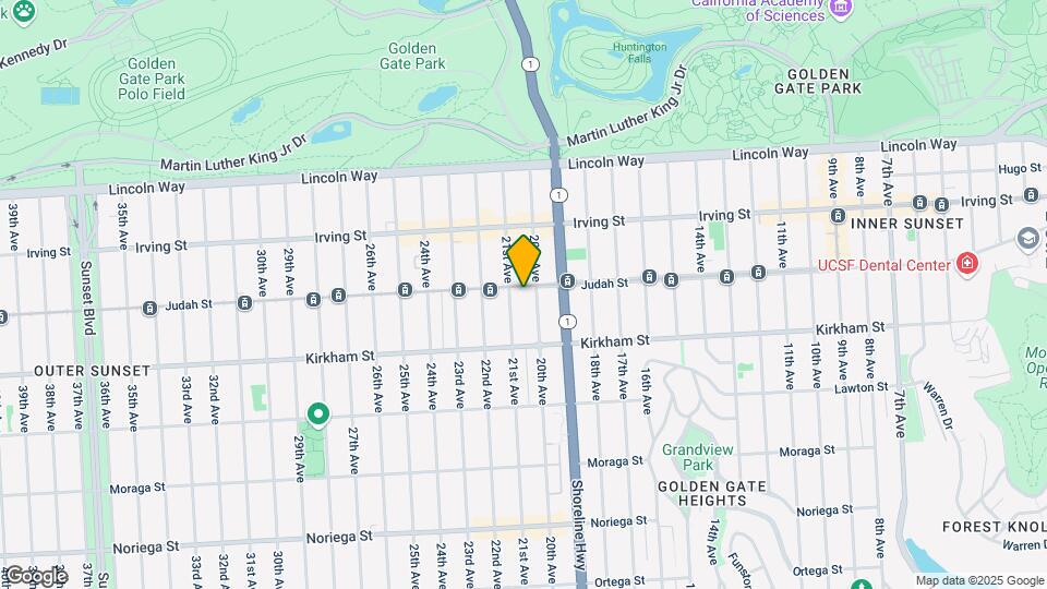 1529 Judah St Map and Location Details
