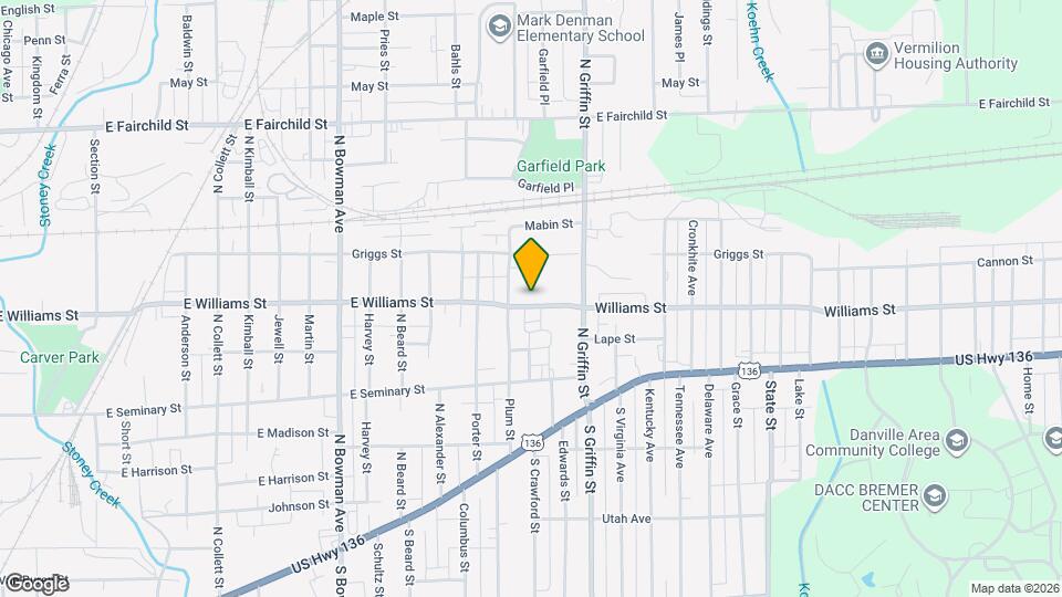 1217 Williams St Map and Location Details