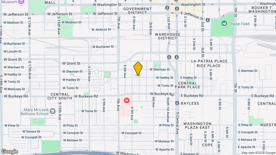 410 W Hadley St Map and Location Details