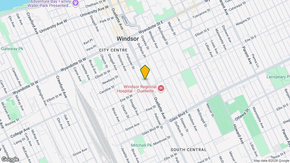 961 Ouellette Ave Map and Location Details