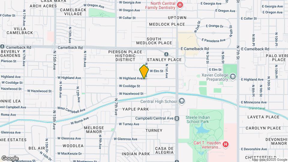 303 W Highland Ave Map and Location Details