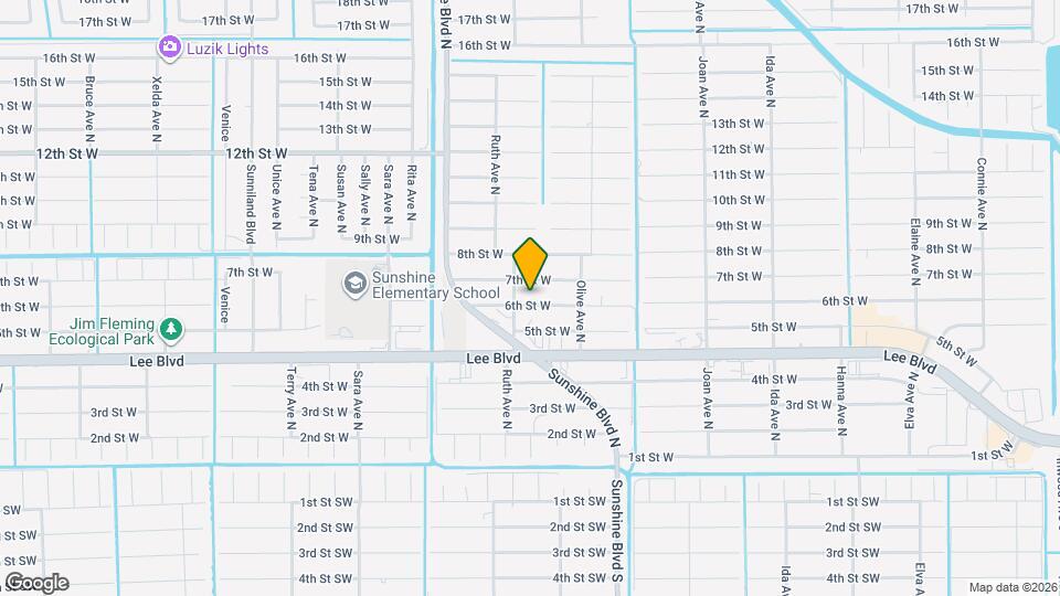 3214 6th St W Map and Location Details