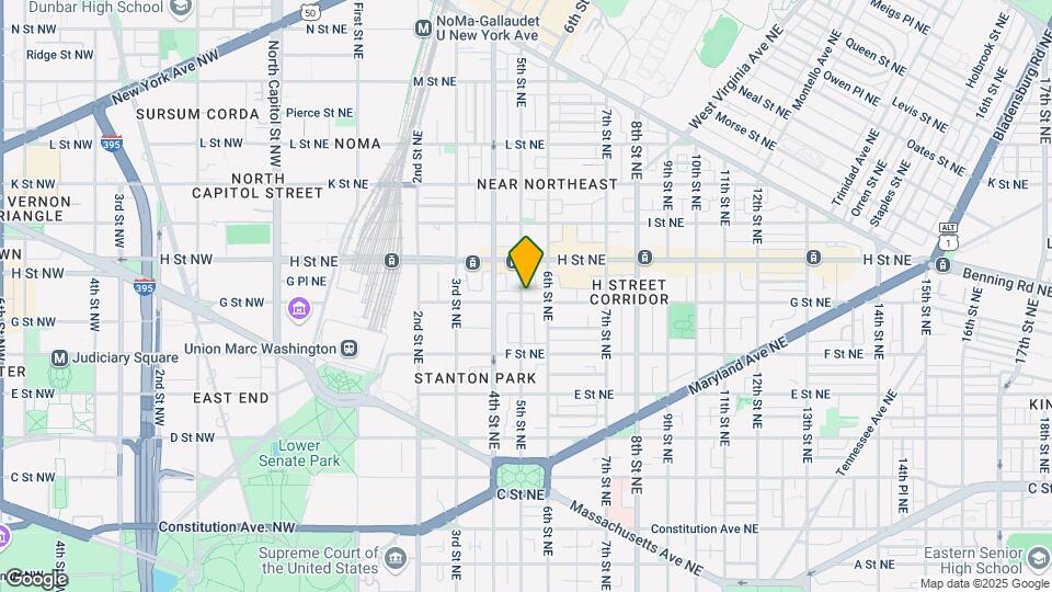 500 G St NE Map and Location Details