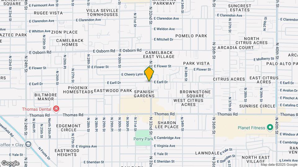 3036 N 32nd St Map and Location Details