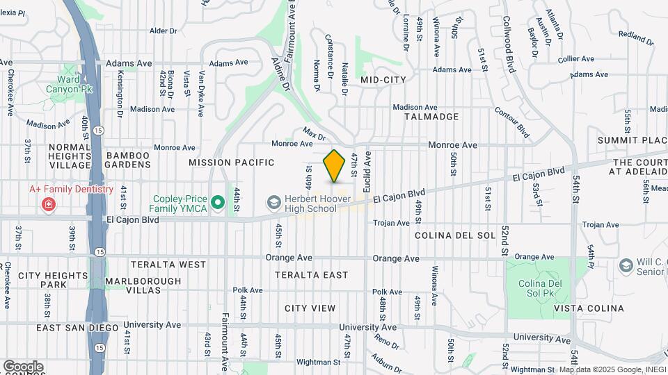 4355 Menlo Ave Mapa y Detalles de la Ubicación