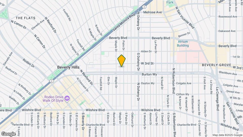 323 N Palm Dr Map and Location Details